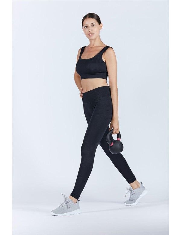 Brassière de Sport Maintien Fort noir