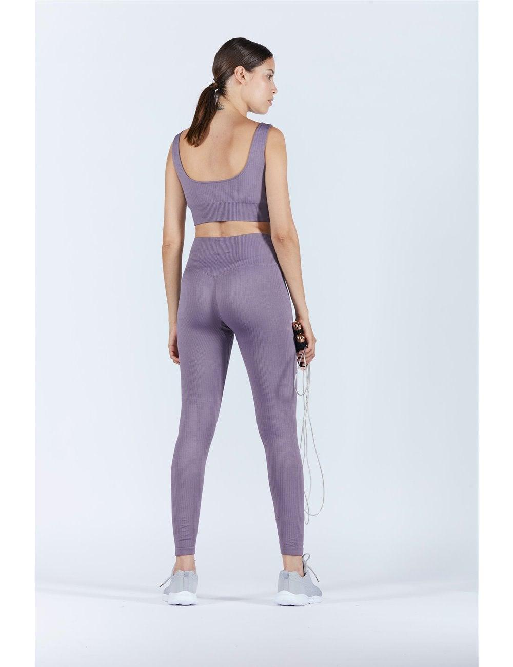 Brassière de Sport Maintien Fort violet