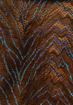 Brassière Longue Neon Blue Zebra