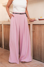 BROOKE Rose - Pantalon Palazzo