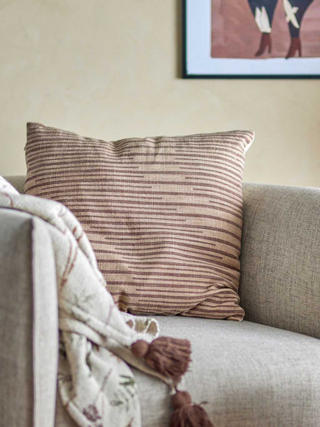 Witham - Coussin - Marron - Coton