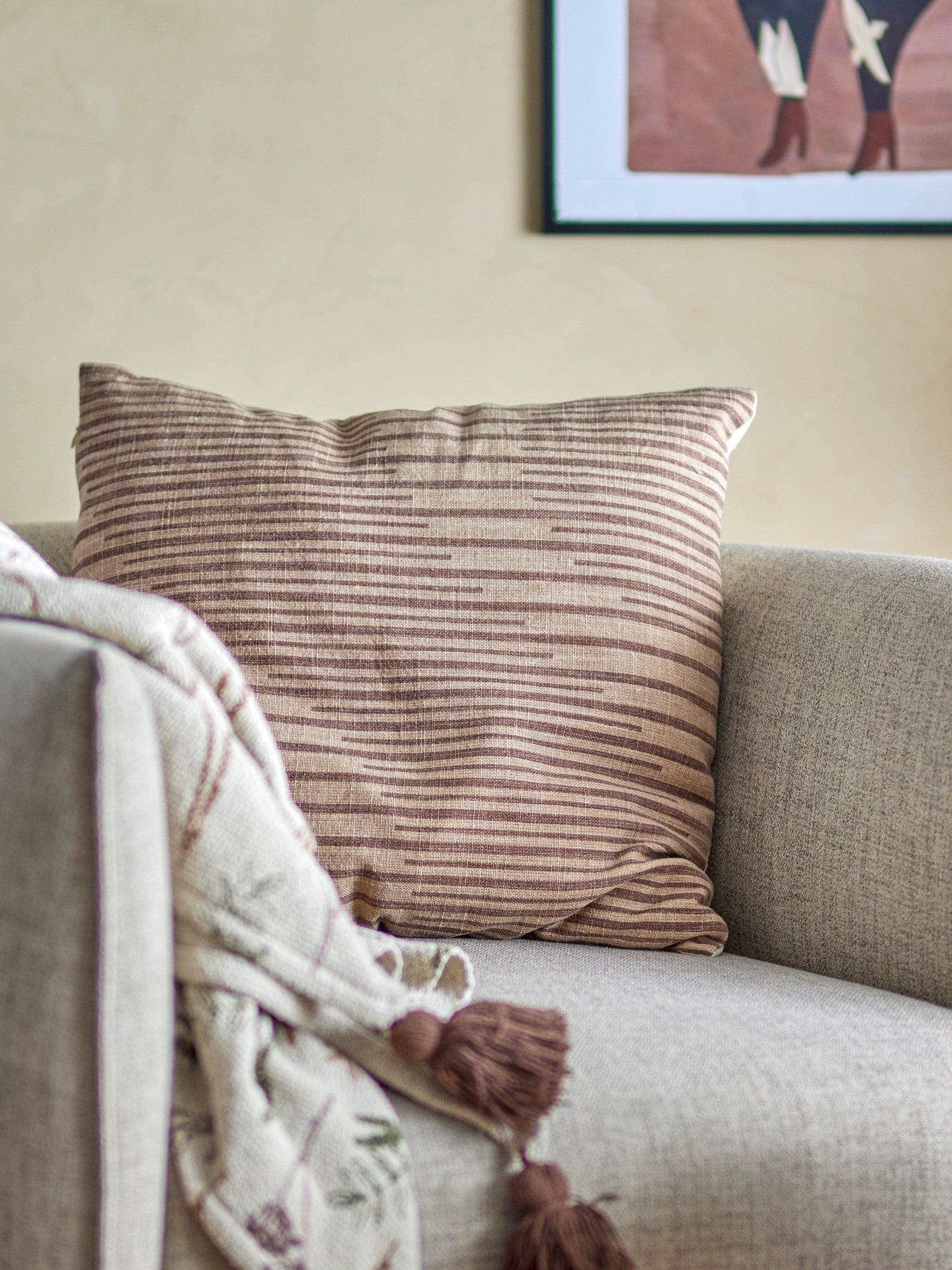 Witham - Coussin - Marron - Coton