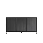 Buffet 3 Portes L156 cm - City - Noir