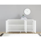 Buffet 3 Portes L156 cm - City - Blanc