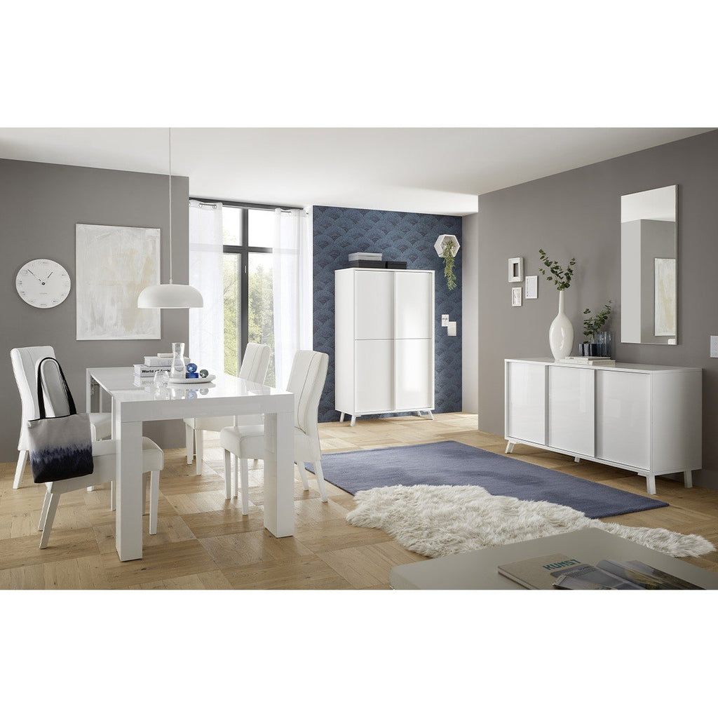Buffet 3 Portes L156 cm - City - Blanc