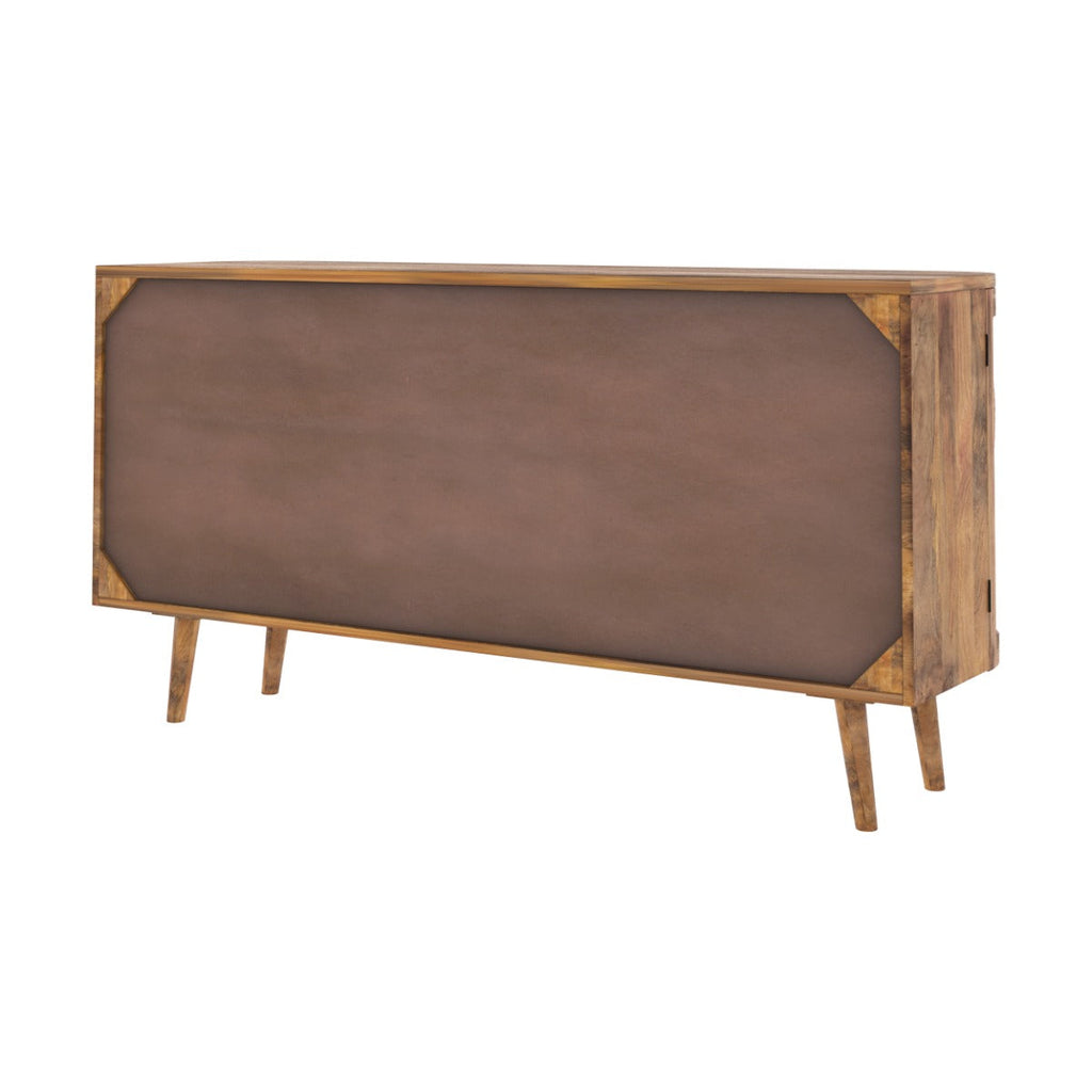 buffet wendy 2 portes et 3 tiroirs en cannage