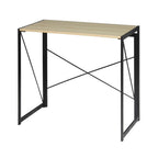 Bureau Pliable Style Industriel - Longueur 100 cm - Décor Bois