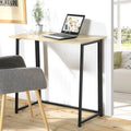 Bureau Pliable Style Industriel - Longueur 80 cm - Décor Bois