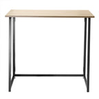 Bureau Pliable Style Industriel - Longueur 80 cm - Décor Bois