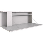 Bureau Rabattable Suspendu - L108 cm - Blanc