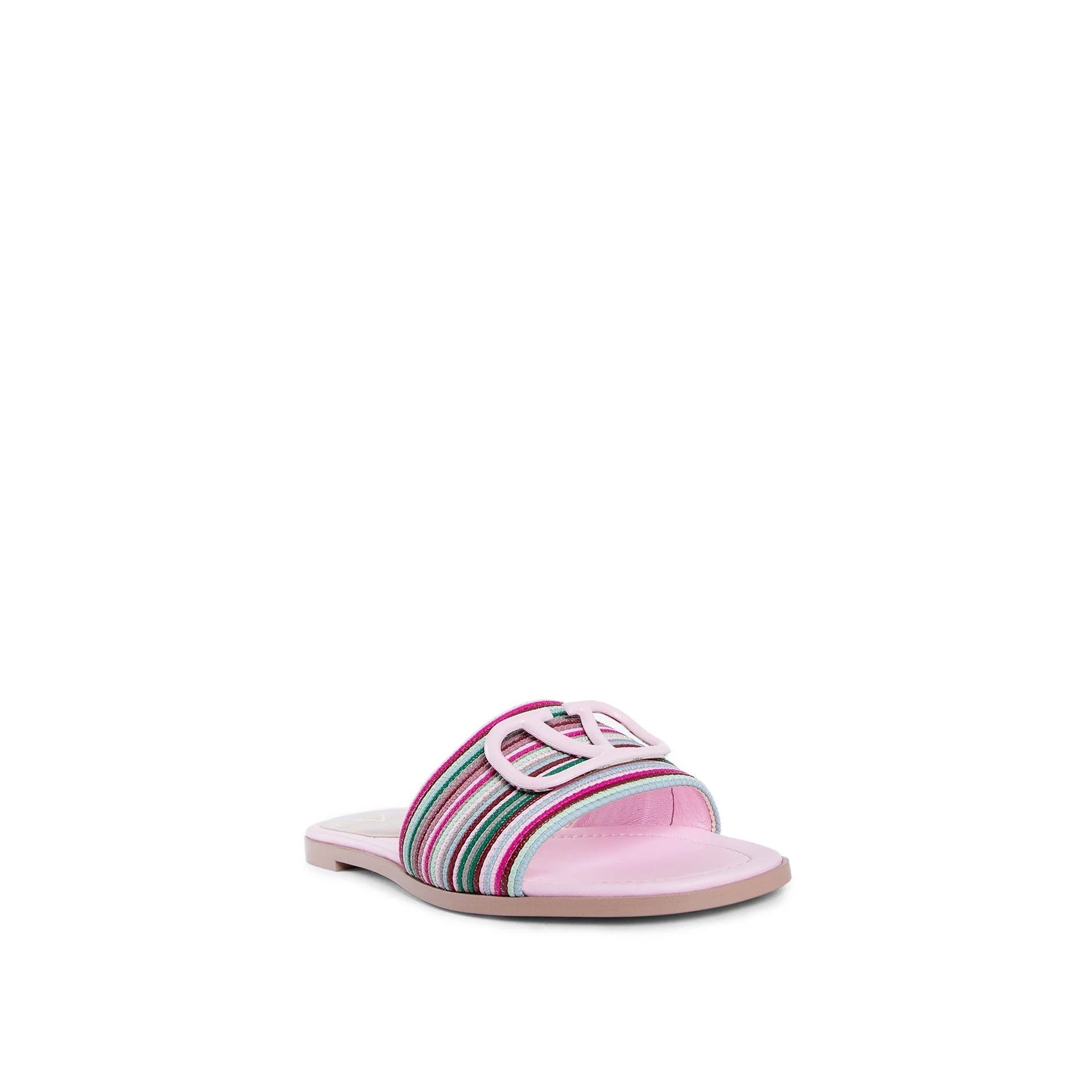 Claquettes Valentino Garavani V Logo Signature - Pink - Femme