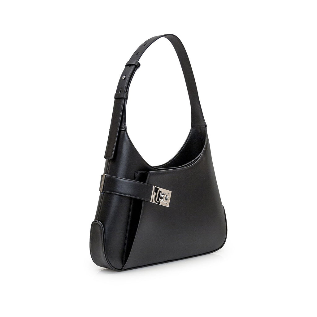 Salvatore Ferragamo Arch Hobo Bag - Black - Femme