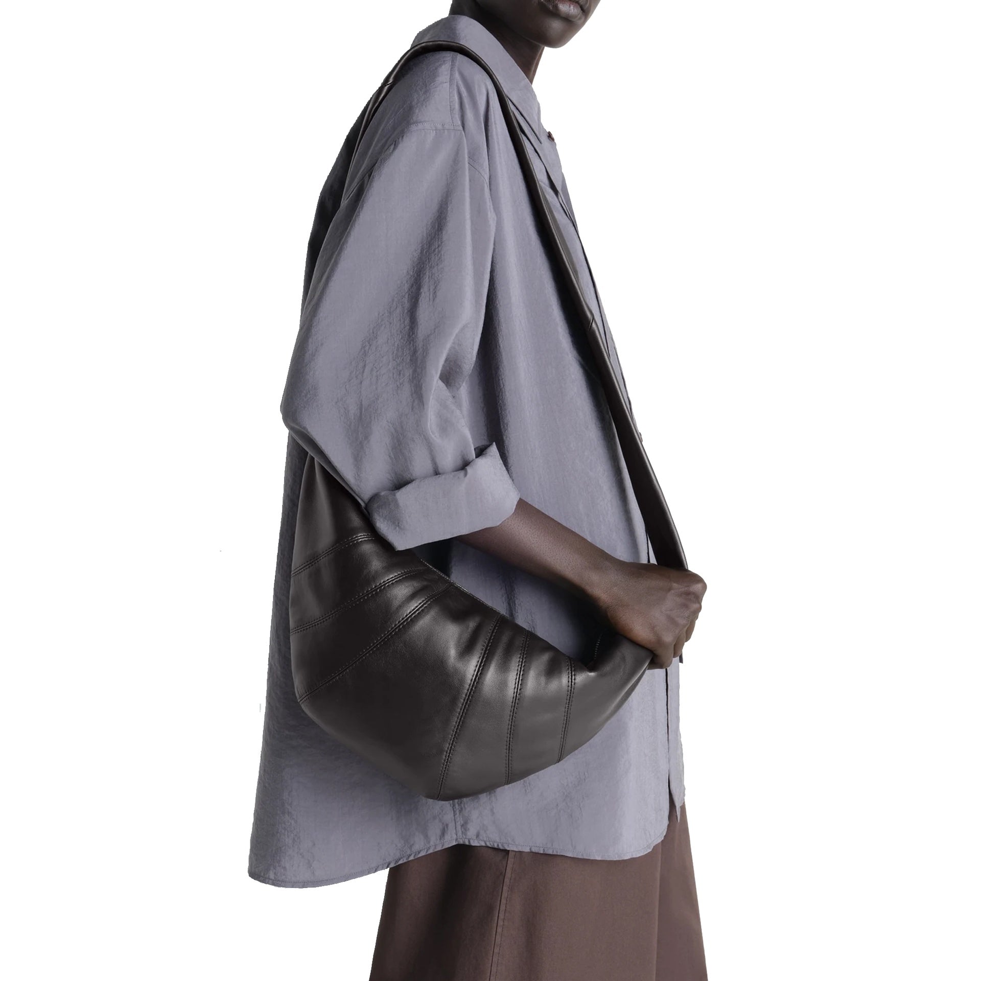 Lemaire - Sac The Croissant Medium - Femme - Brown