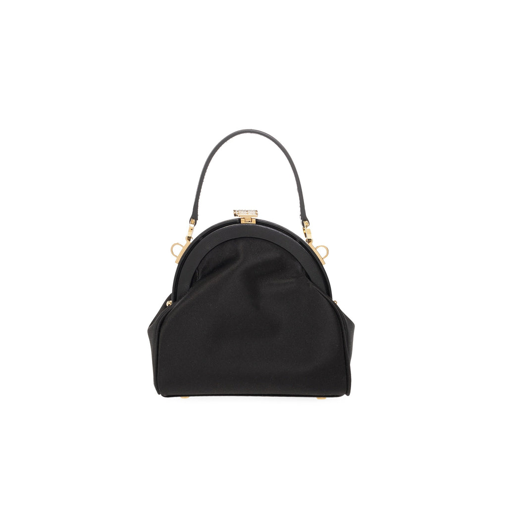Versace Satin Mini Bag - Black - Femme