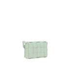 Bottega Veneta Intreccio Leather Shoulder Bag - Green - Femme