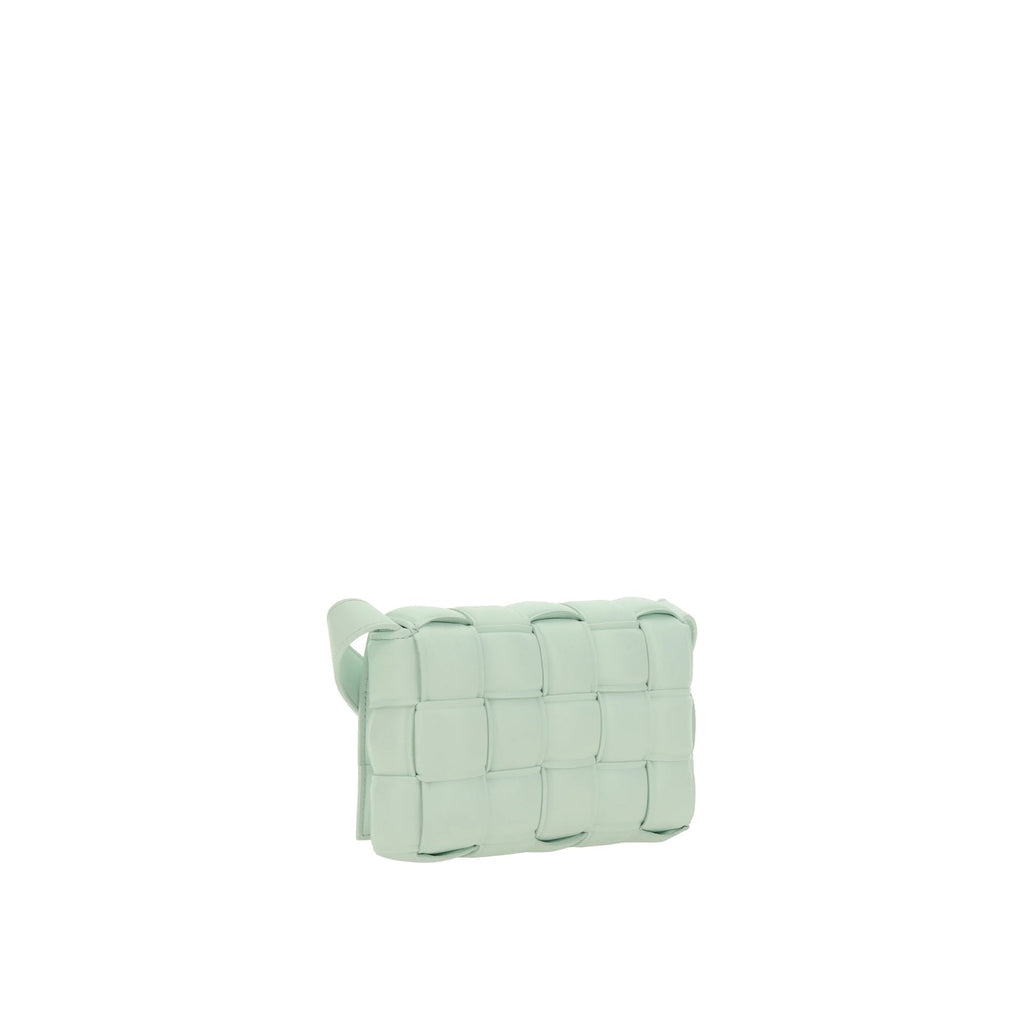 Bottega Veneta Intreccio Leather Shoulder Bag - Green - Femme