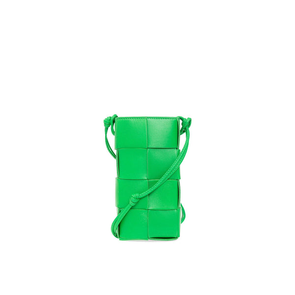 Bottega Veneta Leather Phone Case - Green - Femme