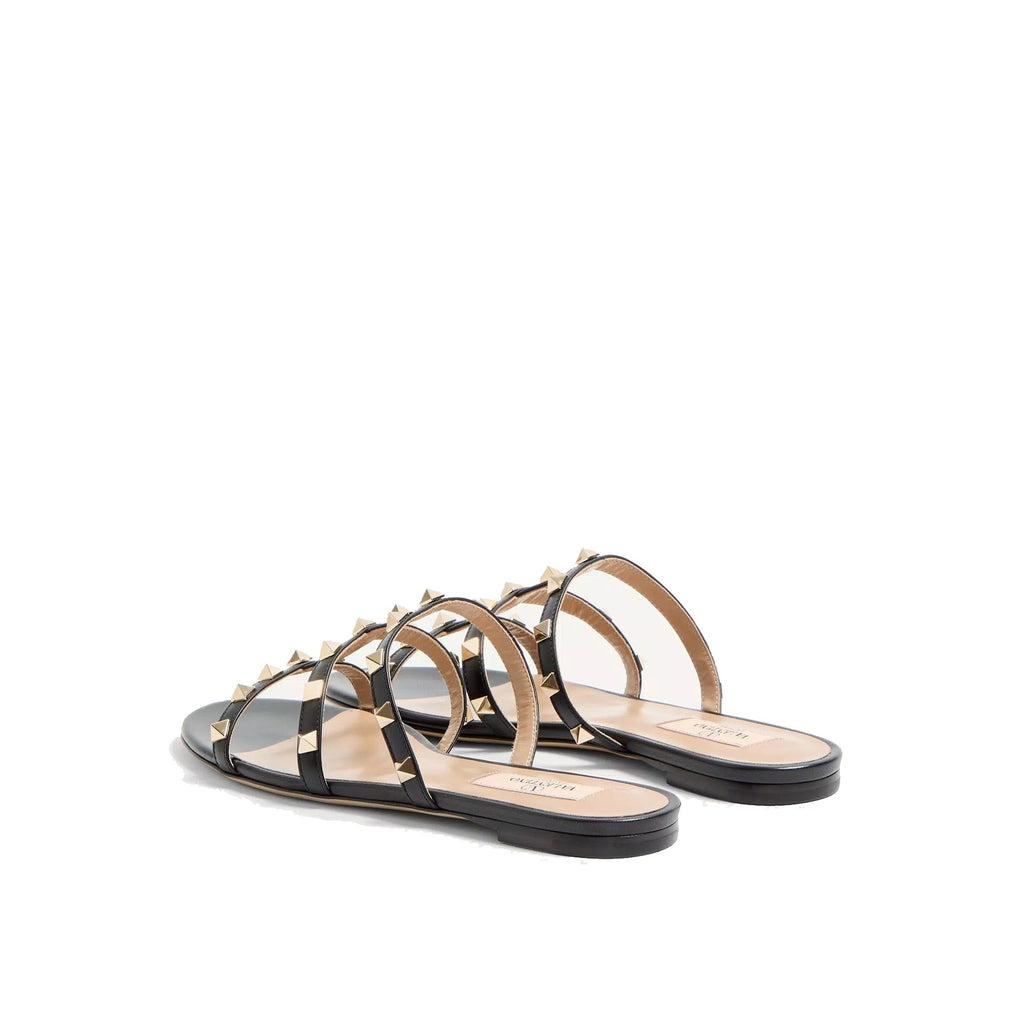 Sandales - Valentino Garavani Rockstud Low Slide - Black