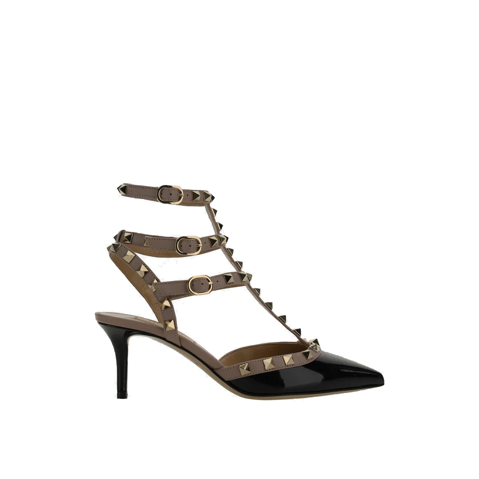 Escarpins Valentino Garavani Rockstud Ankle Strap - Black - Femme