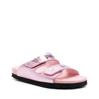 Sandales Palm Angels Leather Logo - Pink - Femme