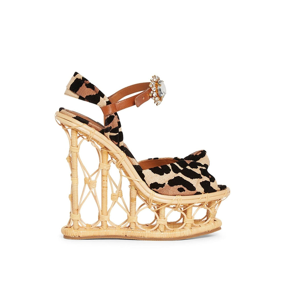 Dolce & Gabbana Wedge Sandals - Beige - Femme