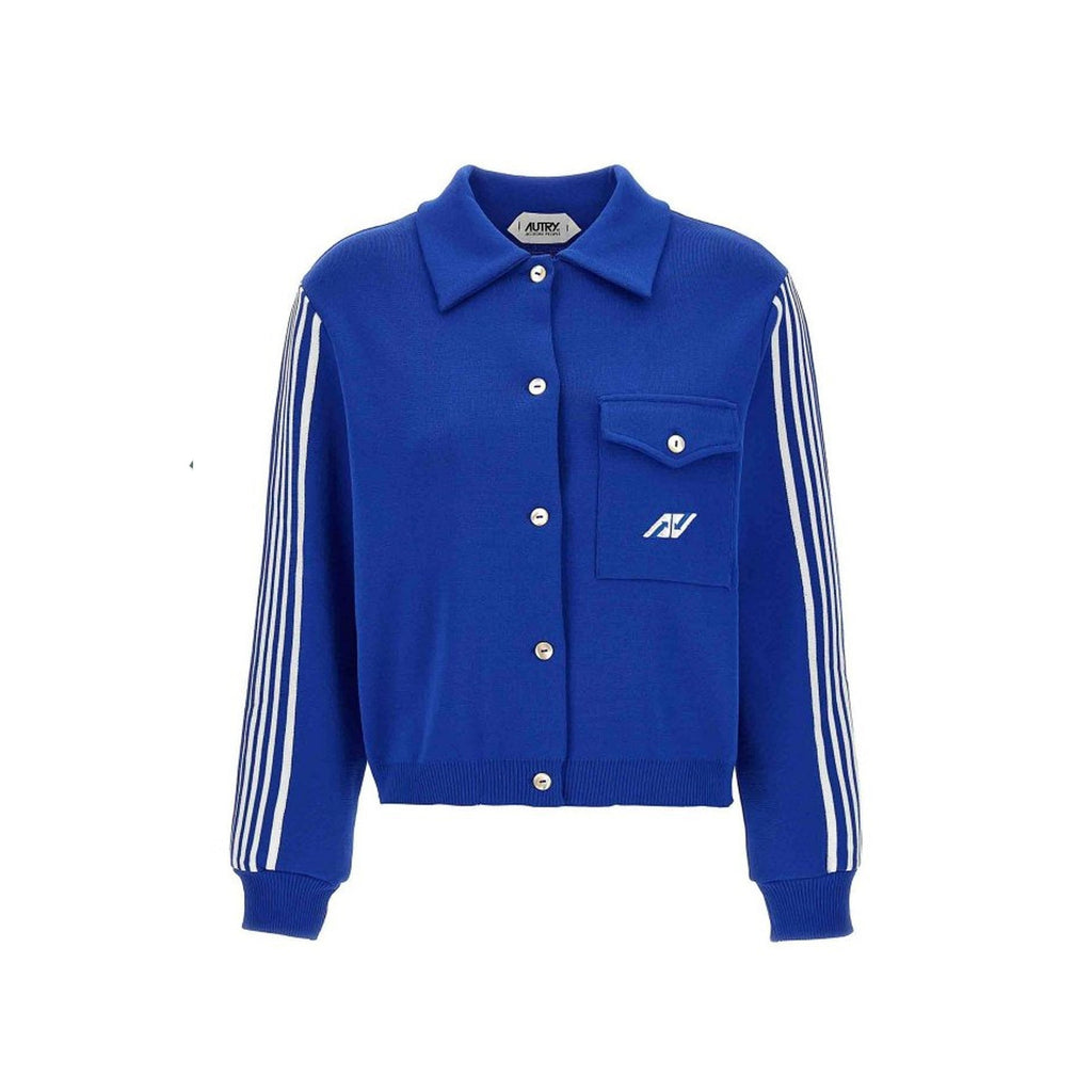 Cardigan Side Band - Blue - Femme