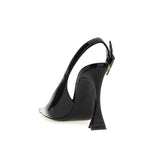 Escarpins Saint Laurent 'Dune' Leather Slingback - Black - Femme