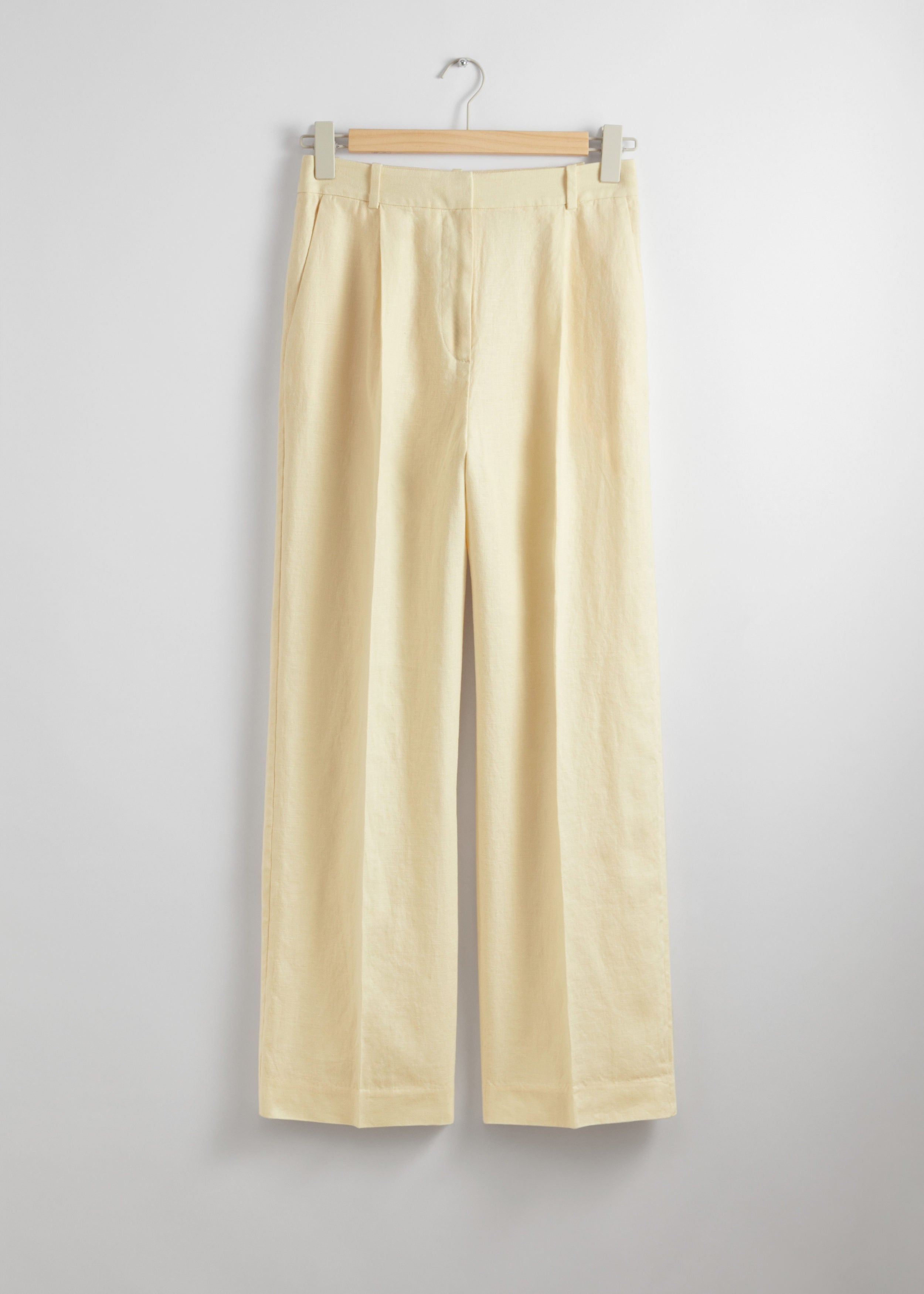 Pantalon St Zoe En Lin Jaune Pour Femme