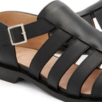 Sandales Loewe Campo Leather - Black - Homme