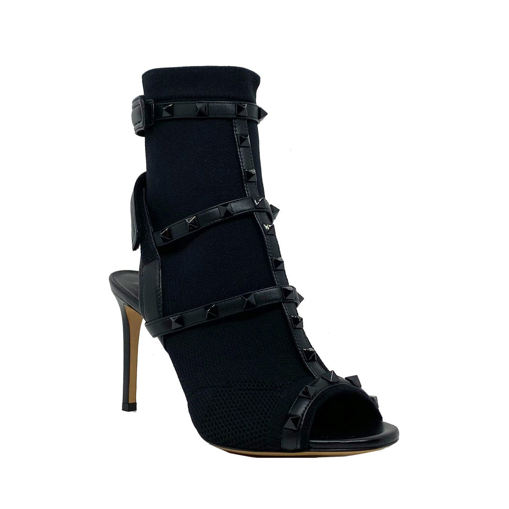 Sandales Valentino Rockstud Sock Heel - Black - Femme