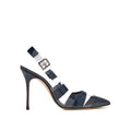 Escarpins Manolo Blahnik Uxra 105 - Blue - Femme