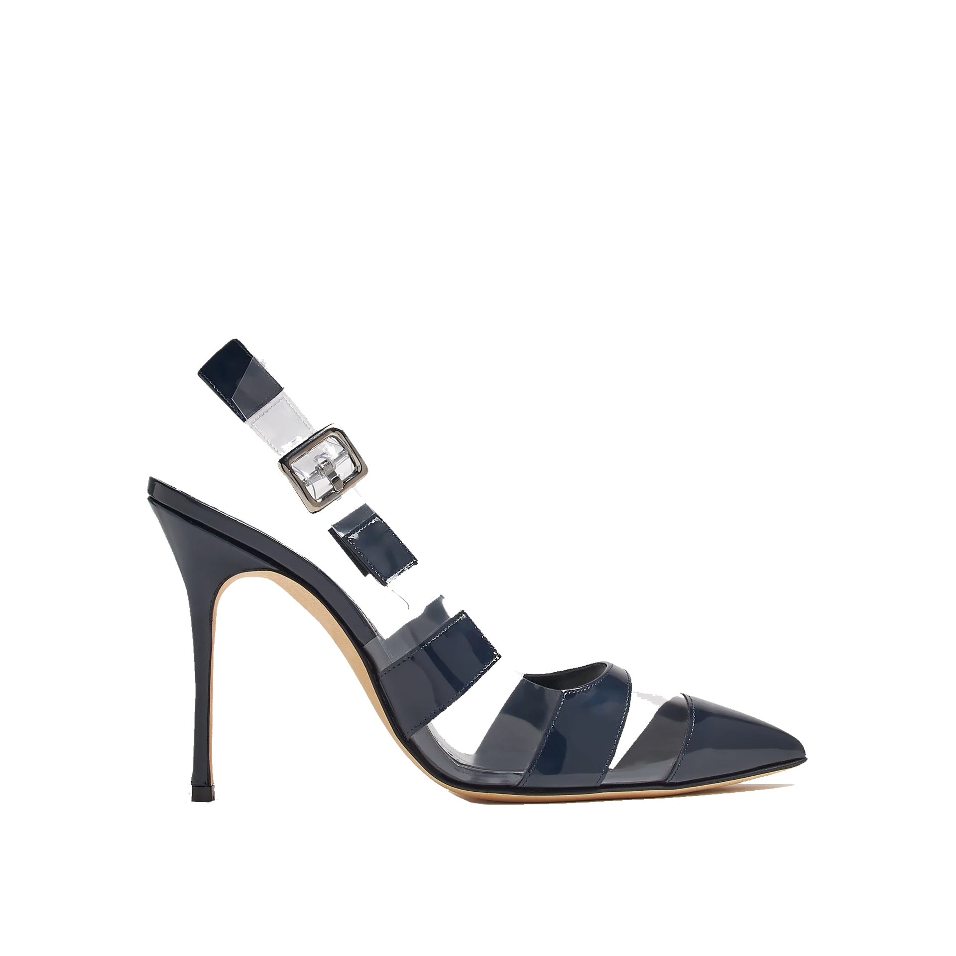 Escarpins Manolo Blahnik Uxra 105 - Blue - Femme