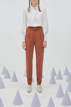 Lily - Pantalon - Marron Châtaigne