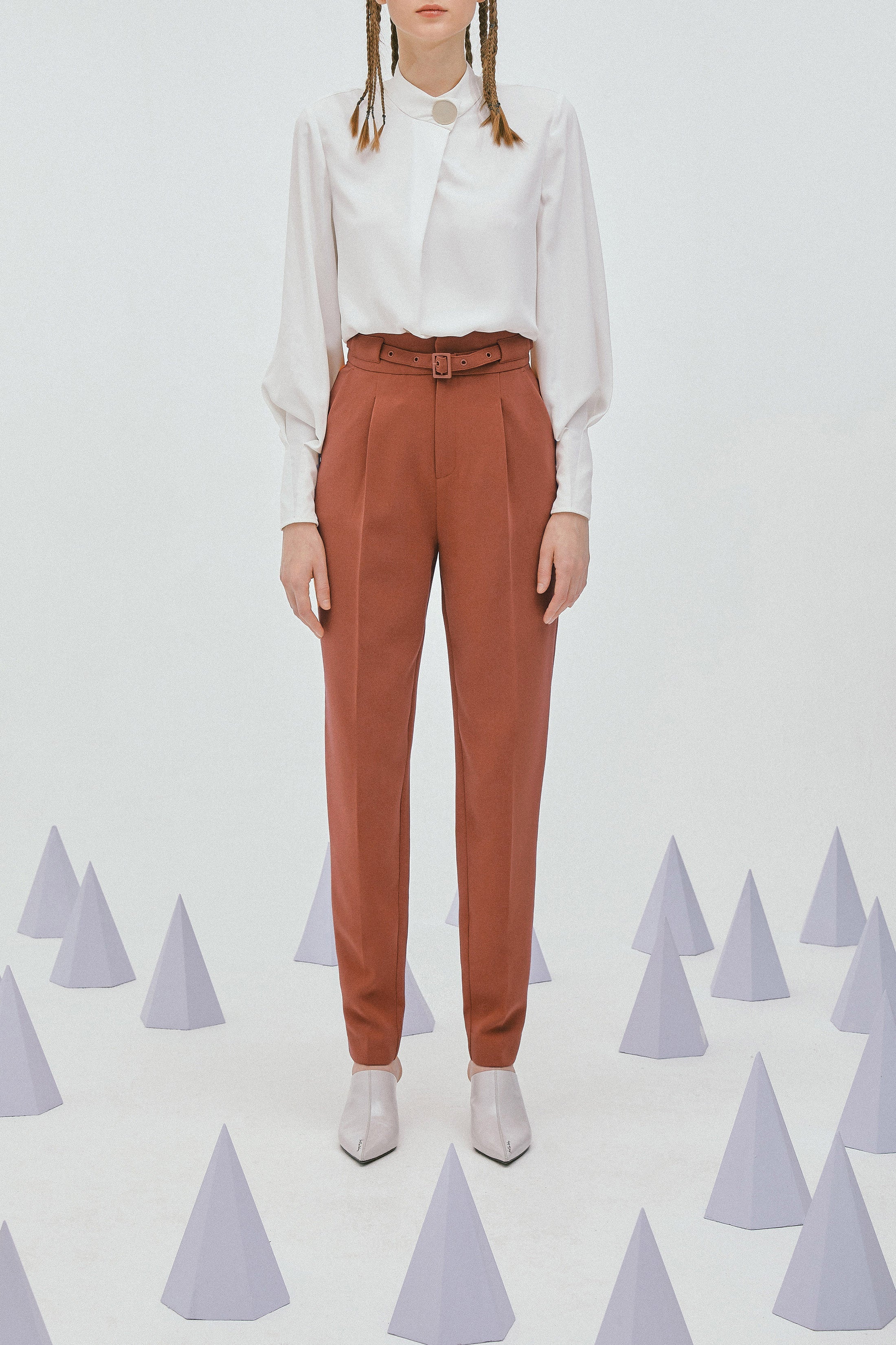 Lily - Pantalon - Marron Châtaigne