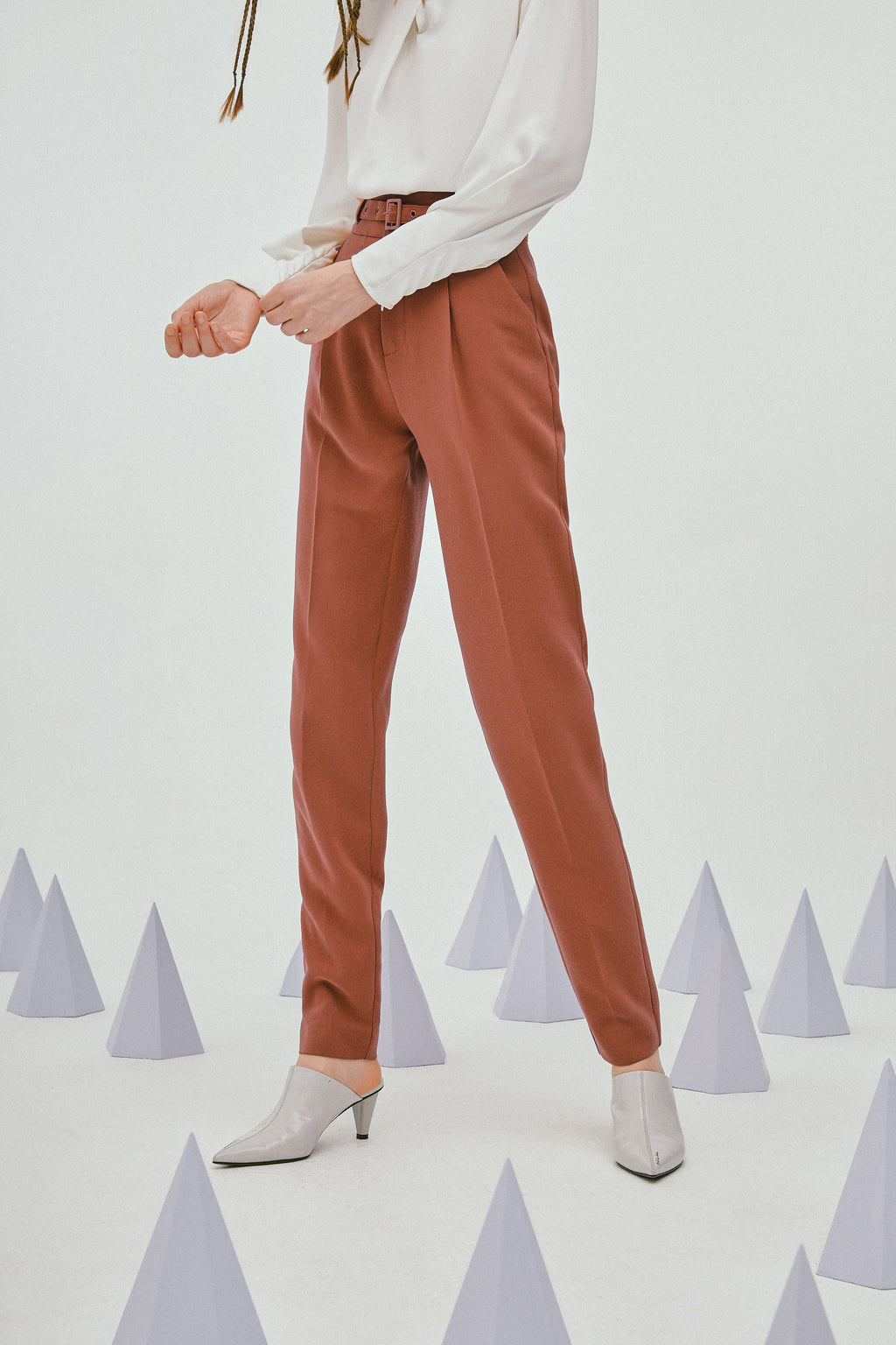 Lily - Pantalon - Marron Châtaigne