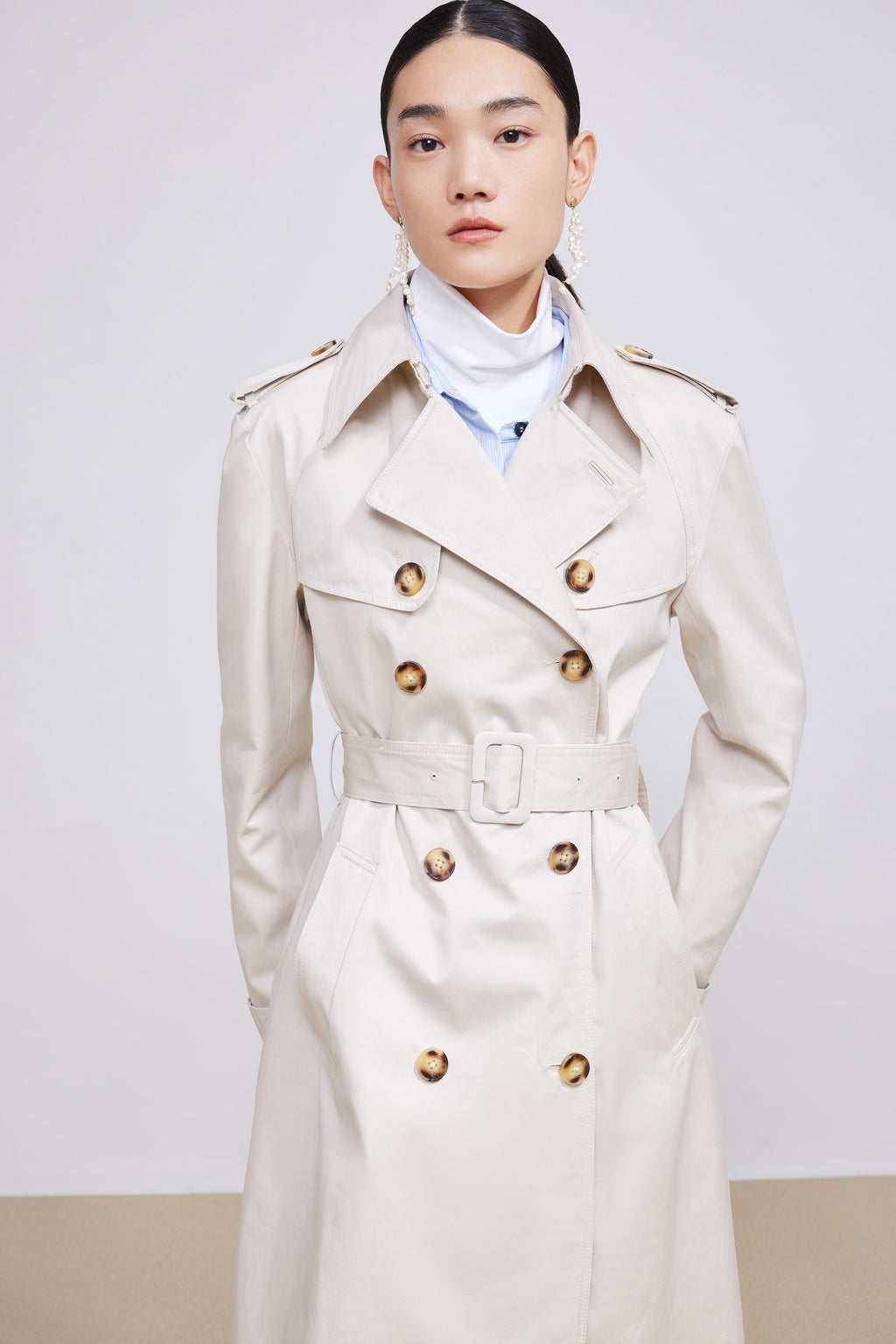 Lily - Manteau - Kaki Clair
