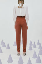 Lily - Pantalon - Marron Châtaigne