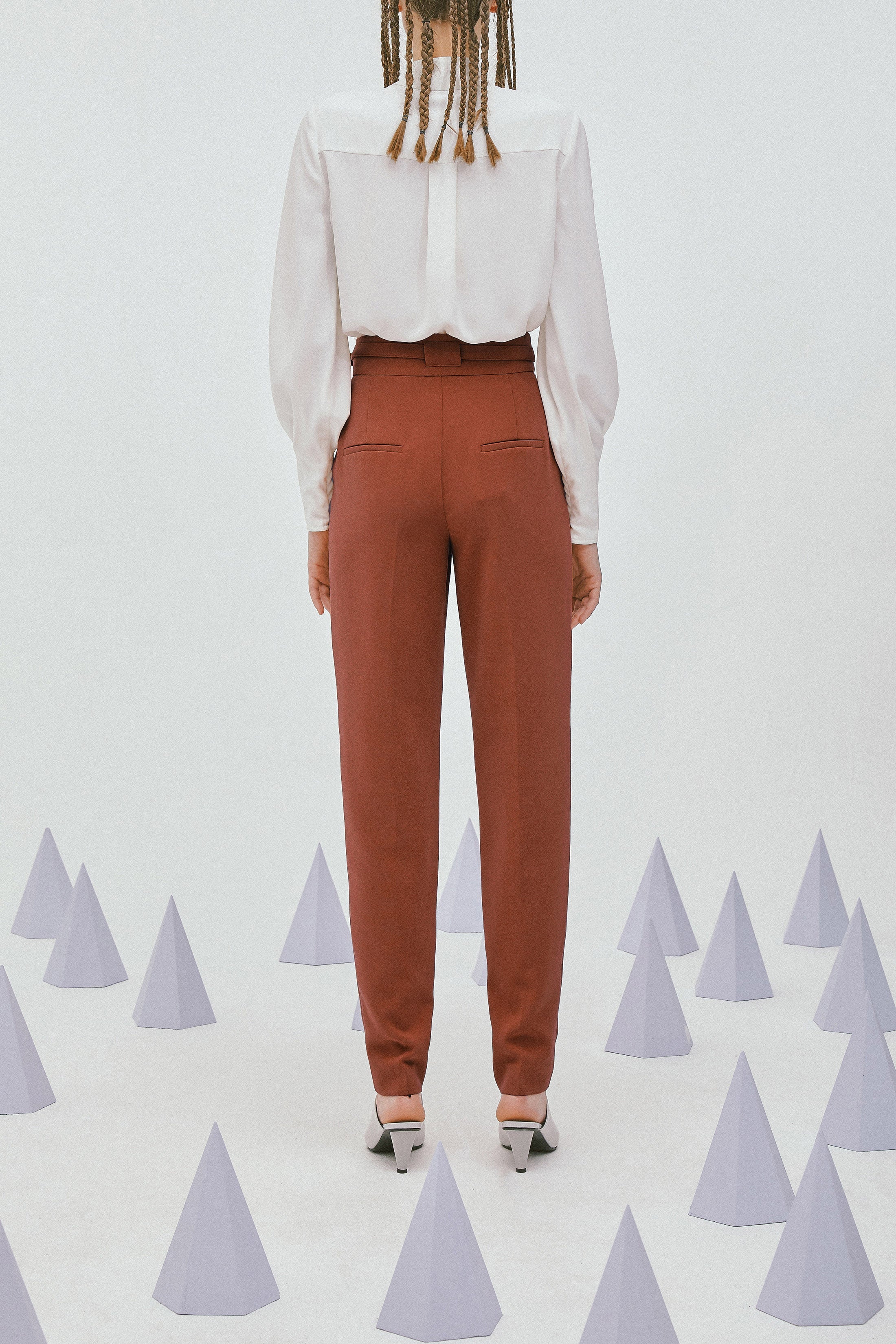 Lily - Pantalon - Marron Châtaigne