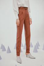 Lily - Pantalon - Marron Châtaigne