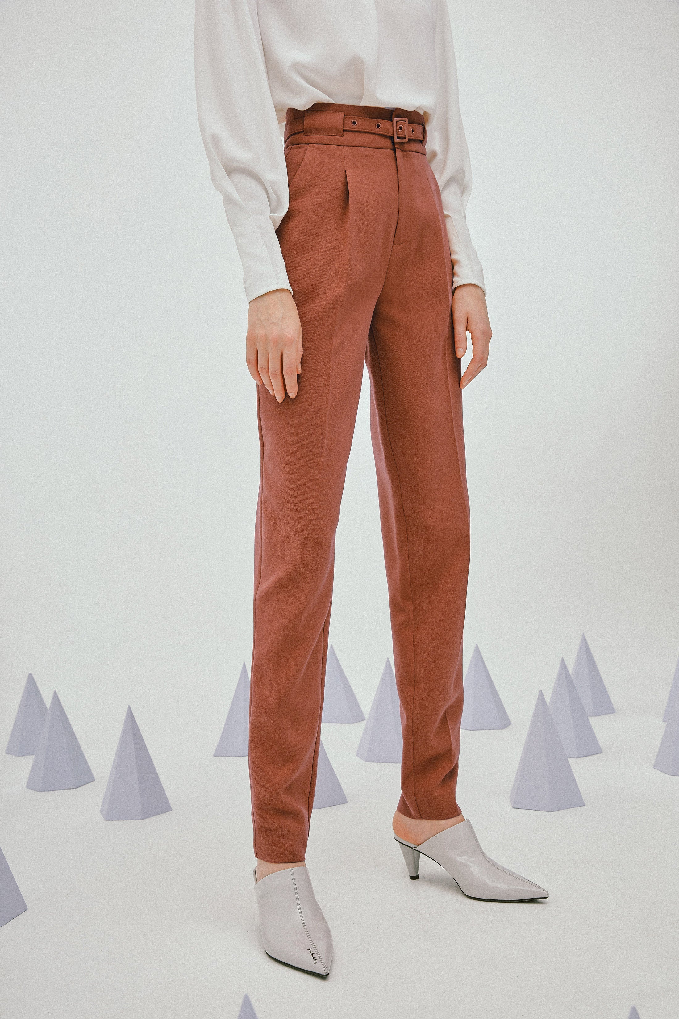 Lily - Pantalon - Marron Châtaigne
