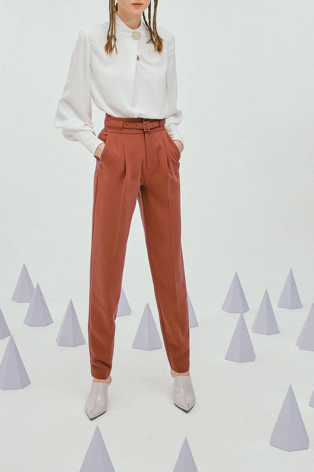 Lily - Pantalon - Marron Châtaigne