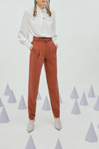Lily - Pantalon - Marron Châtaigne
