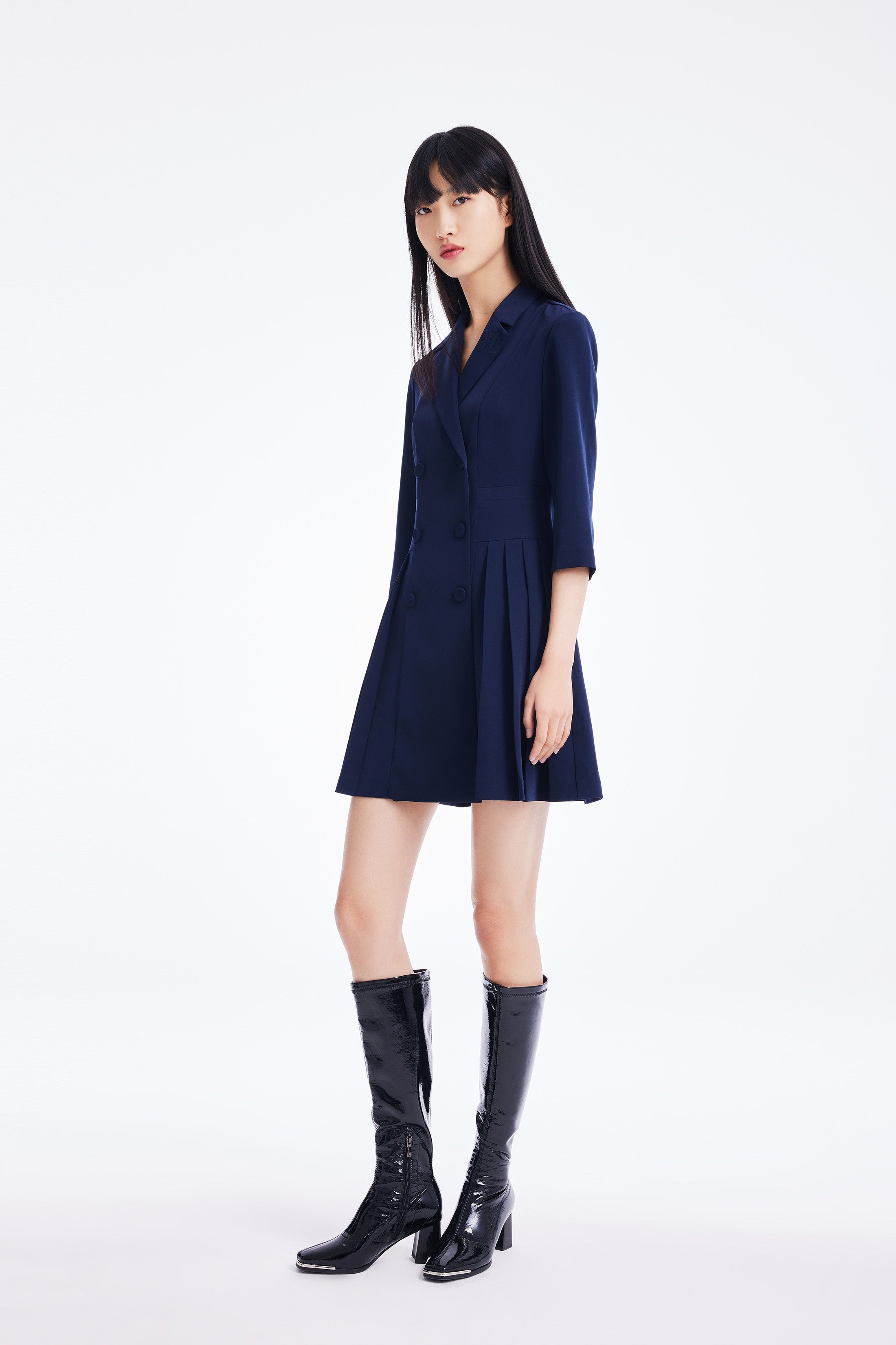 Lily - Robe - Bleu Violacé
