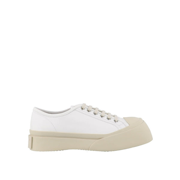 Baskets Marni Leather - White - Femme