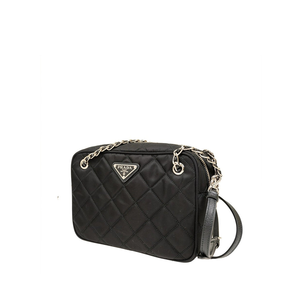 Prada - Sac Bandoulière Quilted Medium - Femme - Black