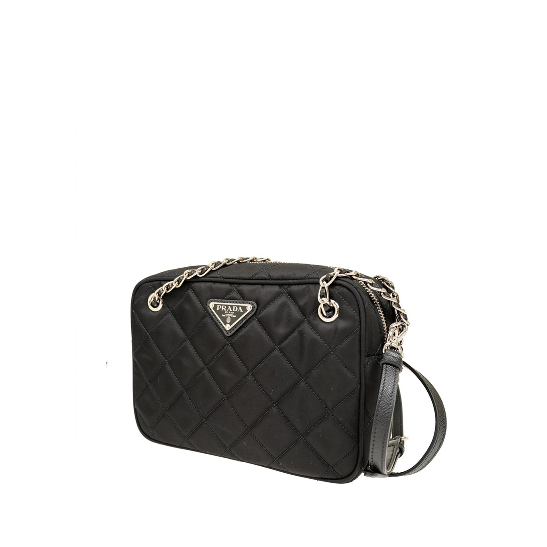 Prada - Sac Bandoulière Quilted Medium - Femme - Black