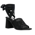 Miu Miu Macrame Sandals - Black - Femme