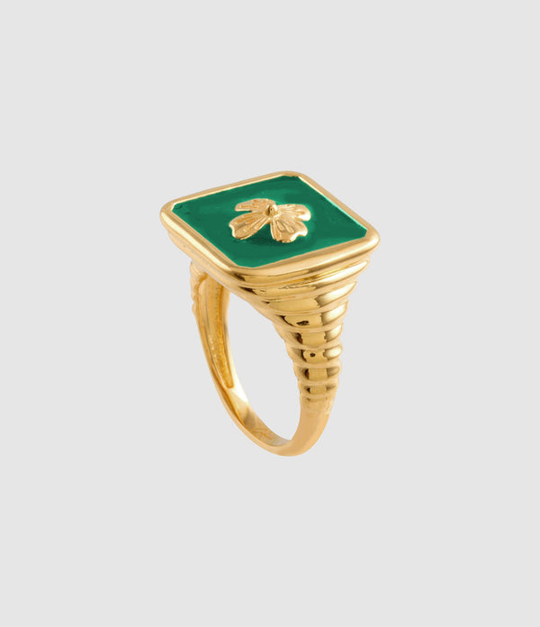 Cabirol - Chevalière Wish Vert Sapin - Femme