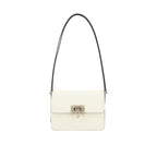 Valentino Garavani Rockstud Leather Shoulder Bag - White - Femme