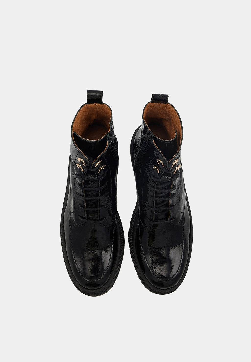 Camille - Cuir Brillant Noir - Bons Baisers - The Bradery